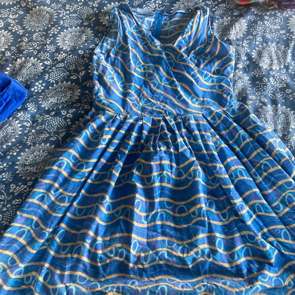 Australian indigenous print dress made of quilting cotton